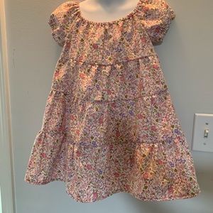 Pink floral summer dress